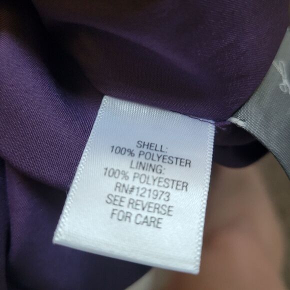 NEW 6 VERA WANG Simply Purple exposed zipper sleeveless shift sheath dress NWT - Picture 10 of 12